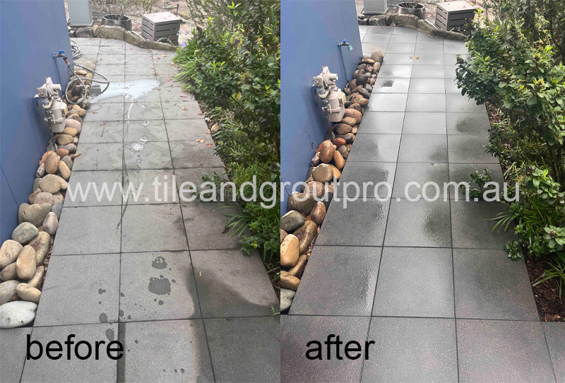 Ceramic tile sealing before and after in Mount Lawley