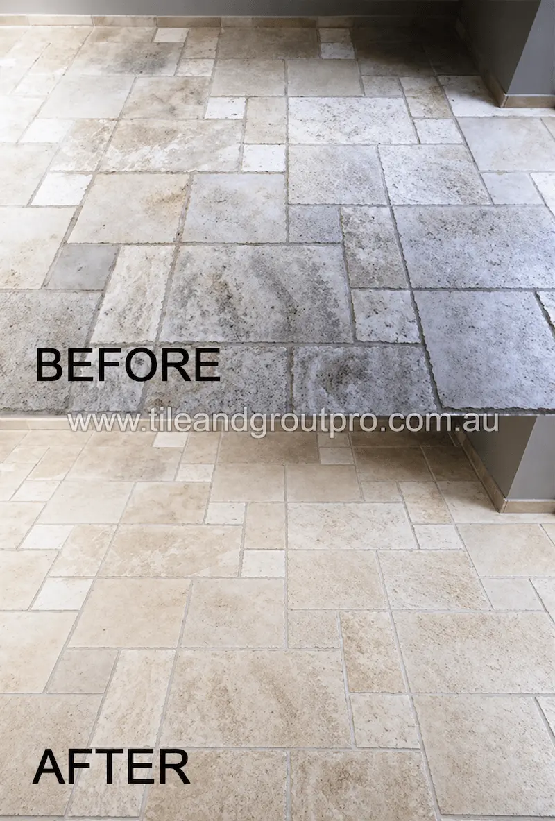Travertine tile restoration services