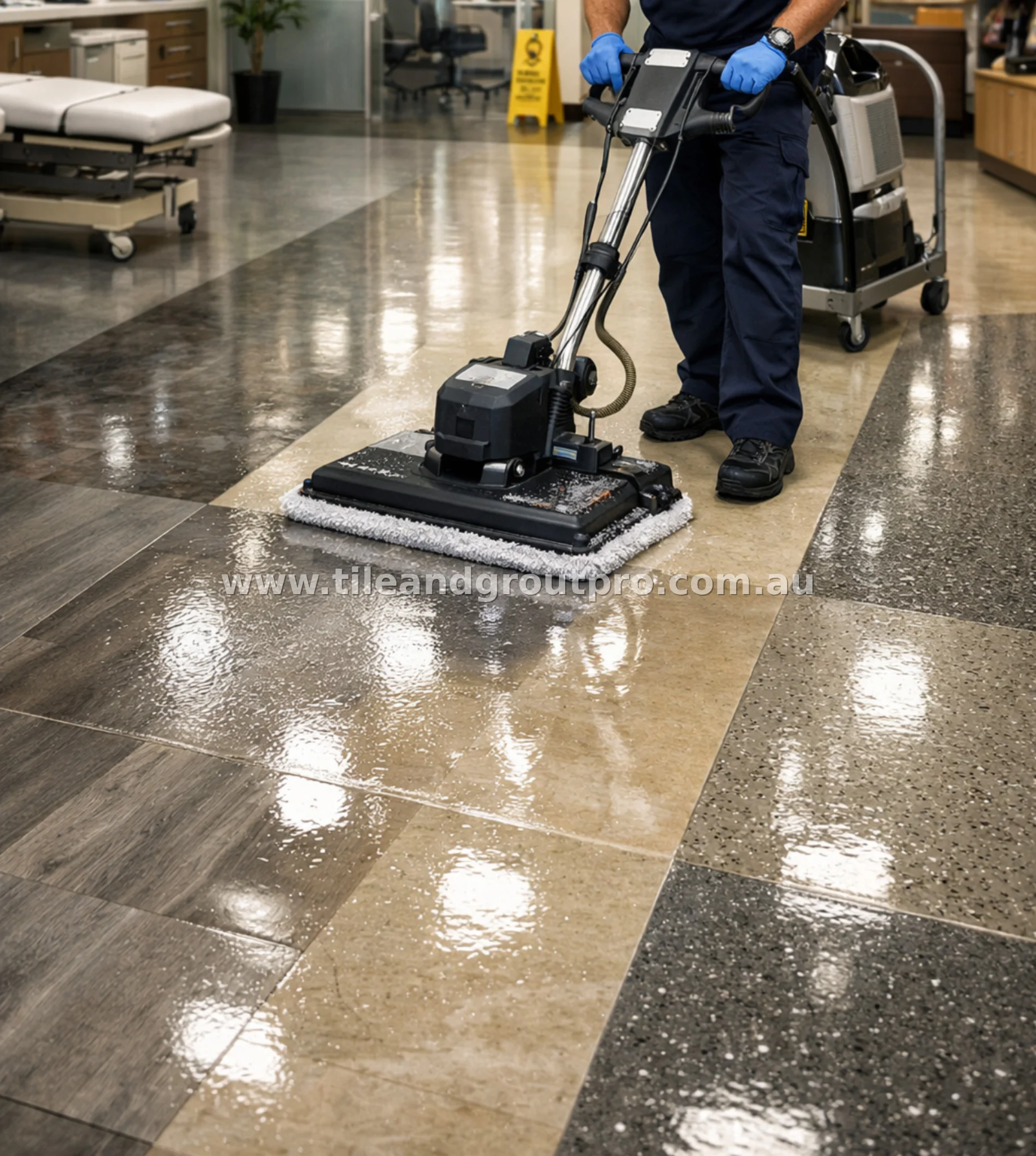 commercial vinyl floor cleaning machine