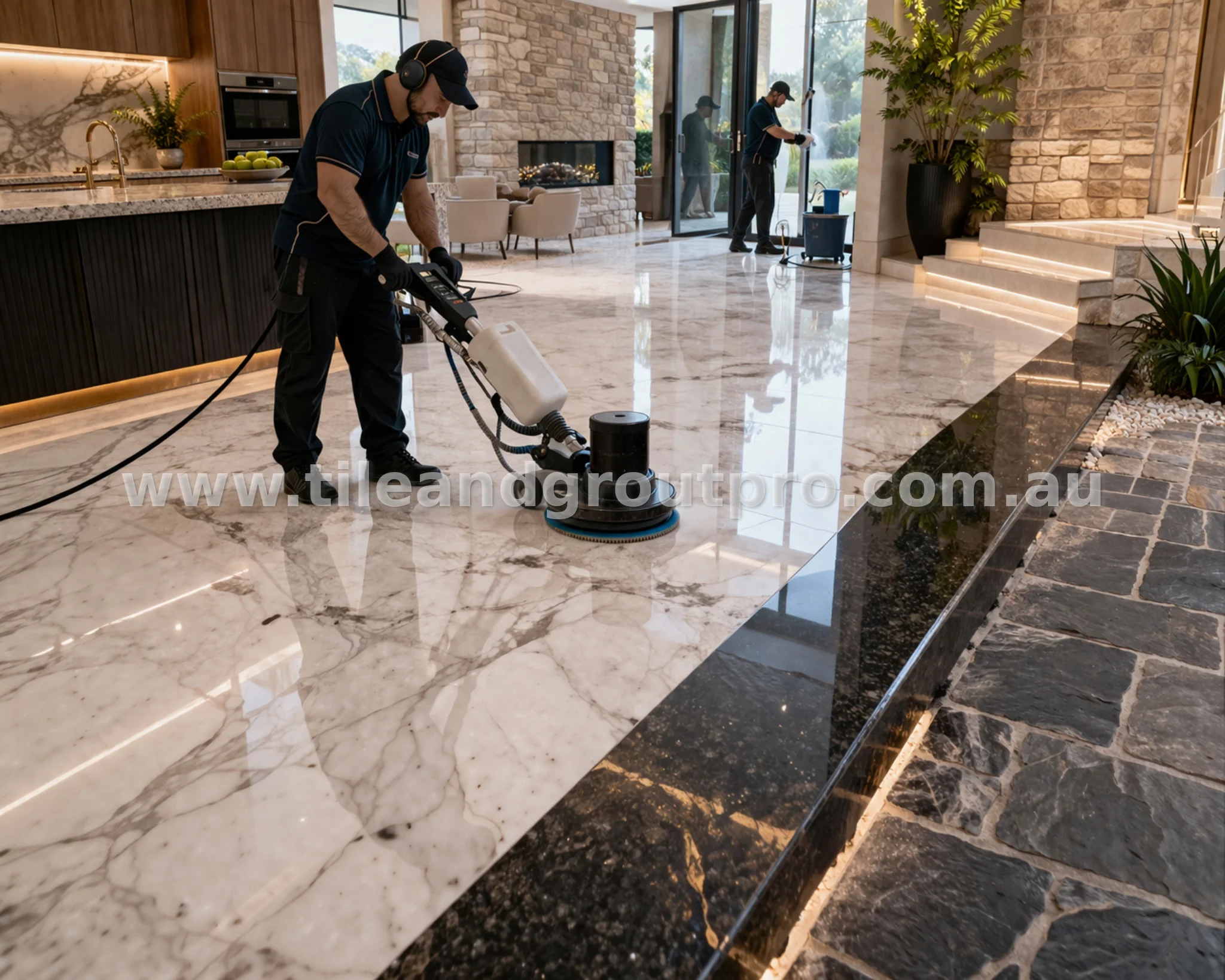 Marble and granite floor sealing service in Wantirna