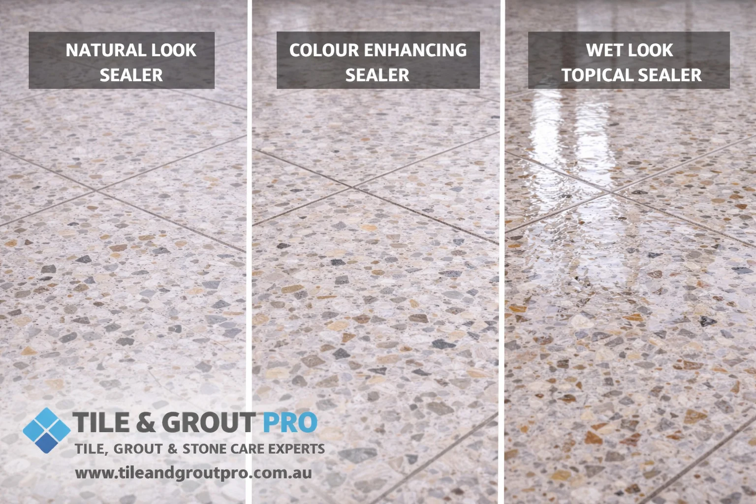 terrazzo sealer finish comparison