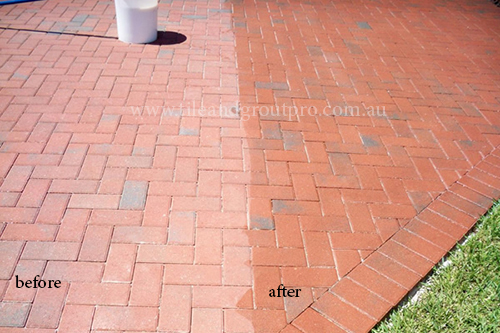 Sandstone stripping before and after in Mount Lawley