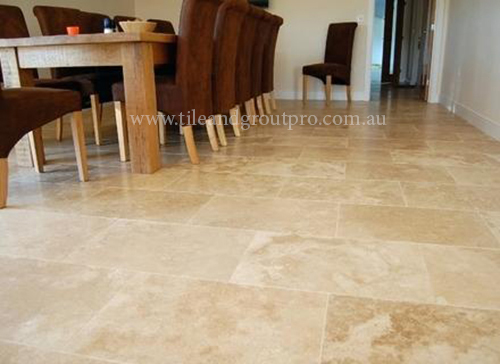 Travertine honing results