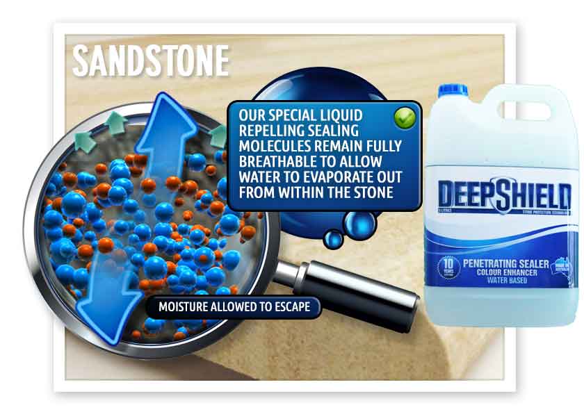Breathable sandstone sealer in Mount Lawley