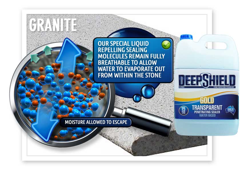 Breathable granite sealer in Mount Lawley