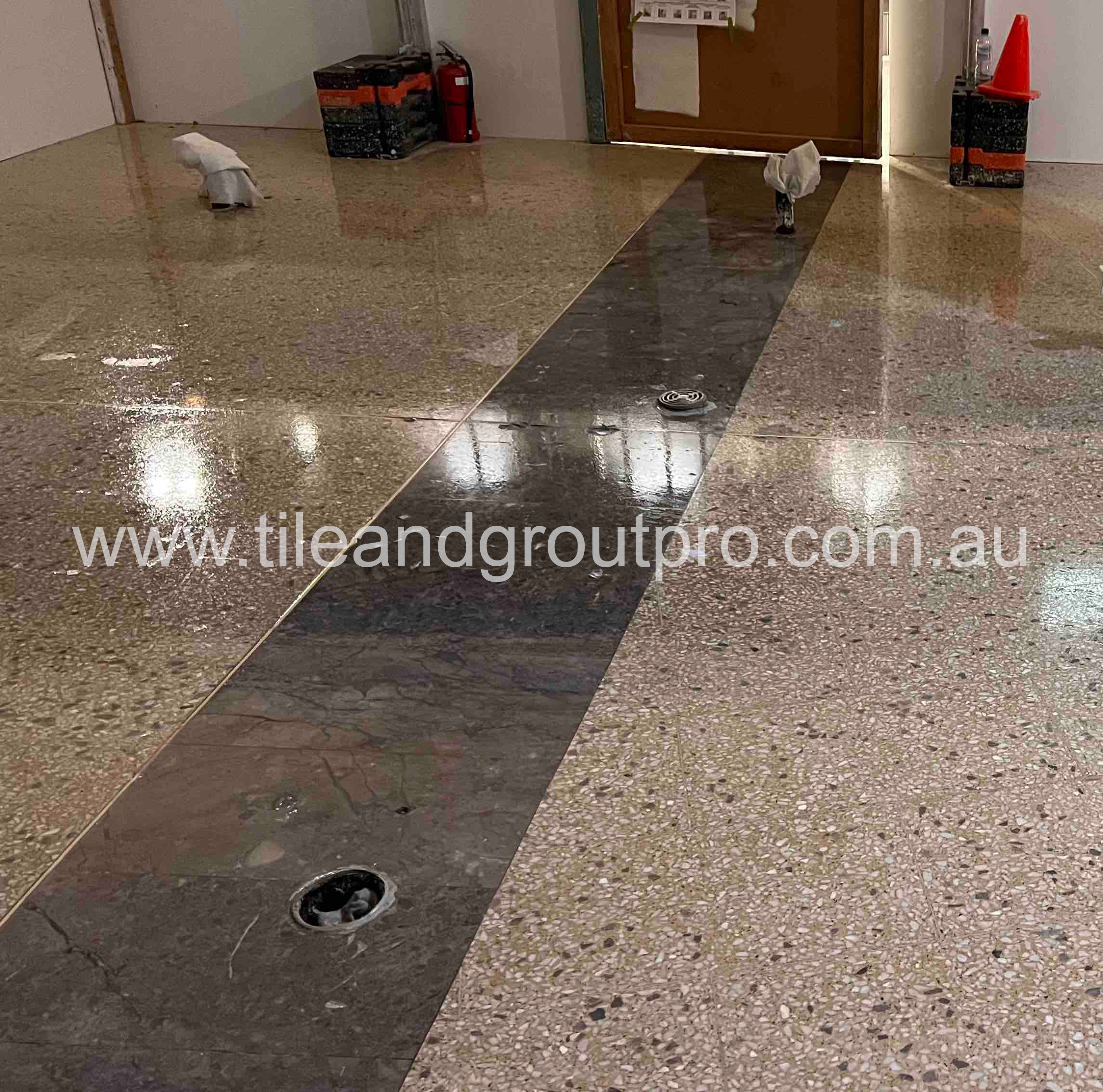 Terrazzo polishing and sealing in Mount Lawley