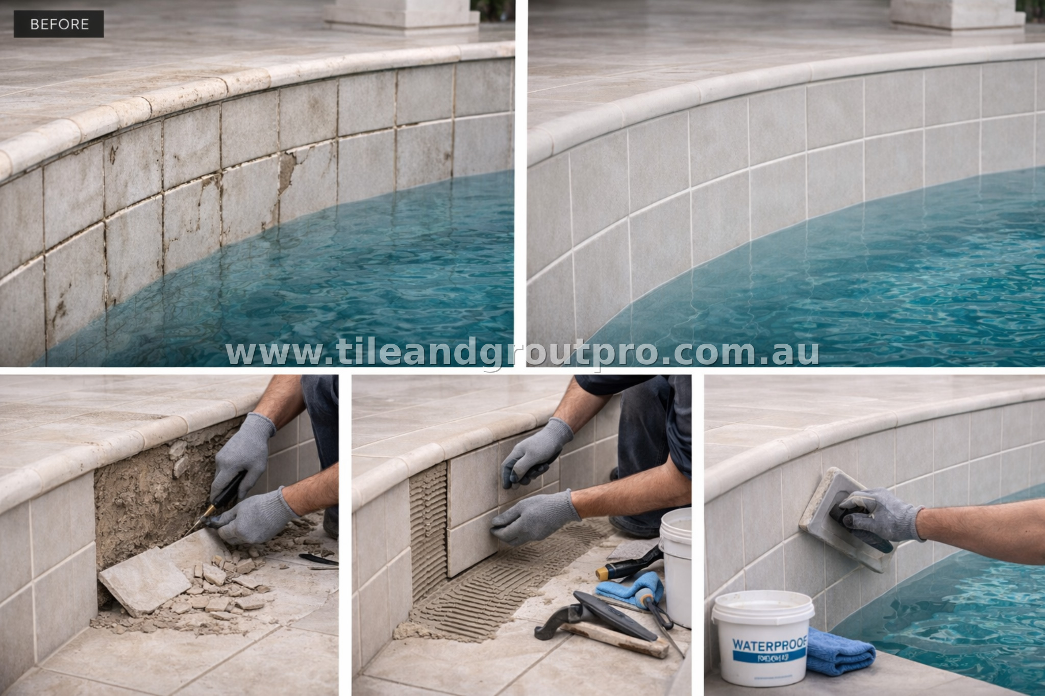  tile repair before and after
