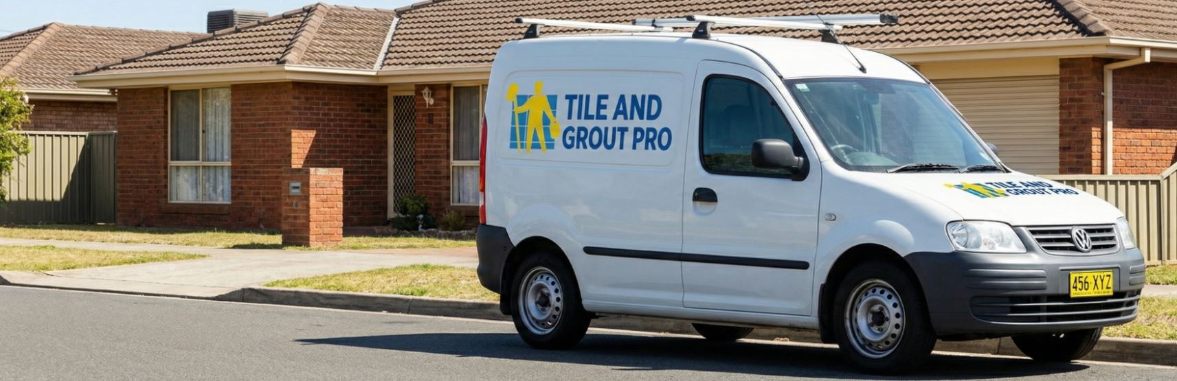 Tile and Grout Pro service van - front